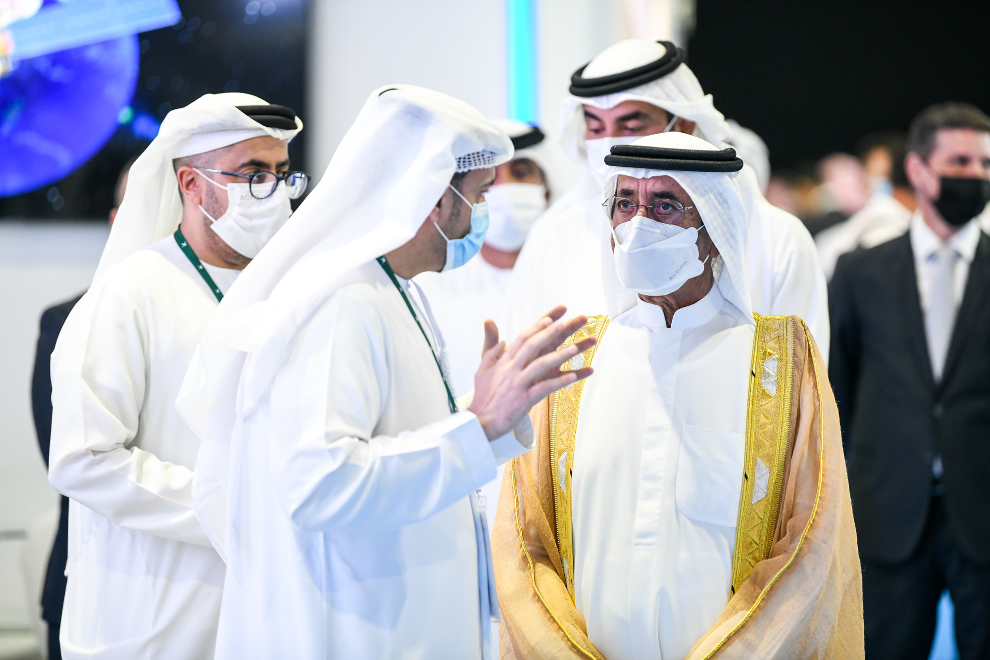 His Highness Sheikh Hasher Bin Maktoum Al Maktoum, Director General of Dubai Department of Information, opens CABSAT 2022